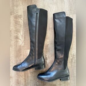 Cole Haan Grand Series Women’s Knee High Riding Boots Size US 8.5 Black Stretch